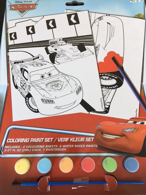 Set de peinture_Cars Disney_dessins