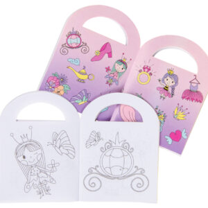 kleurboekje prinses tekening stickers