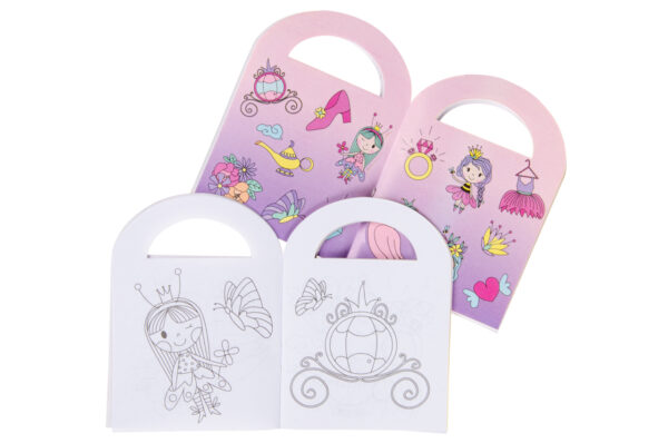 kleurboekje prinses tekening stickers