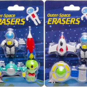 Set 3D ruimtegommetjes, assortiment