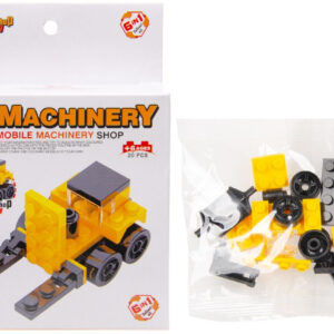 Bouwblokjes werkvoertuig