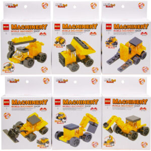 Bouwblokjes werkvoertuig - assorti